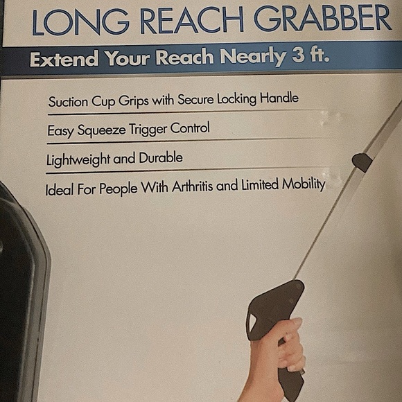 Long Reach Safety Extender Grabber By IdeaWorks In Black And Silver Lot of 2. - Picture 2 of 5